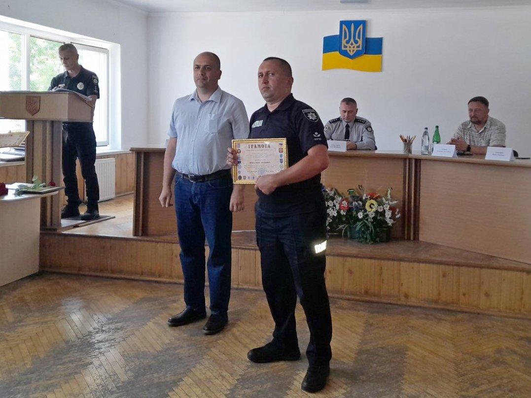 голова Івано-Франківської районної ради Василь Попович взяв участь в урочистих заходах з нагоди професійного свята – Дня Національної поліції України